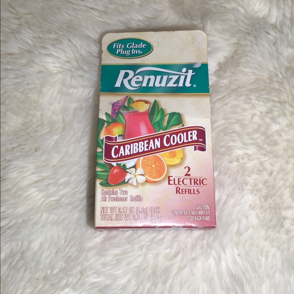 Renuzit Aroma Caribbean cooler 2 electric refills brand new 2004 discontinued